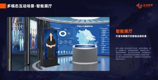 世優(yōu)科技互動大屏AI數(shù)字人助力企業(yè)展廳無人講解服務(wù)